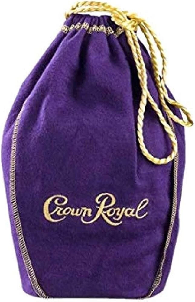 CROWN ROYAL PURPLE BAG 12” WITH DRAW STRING -  BAG ONLY NEW