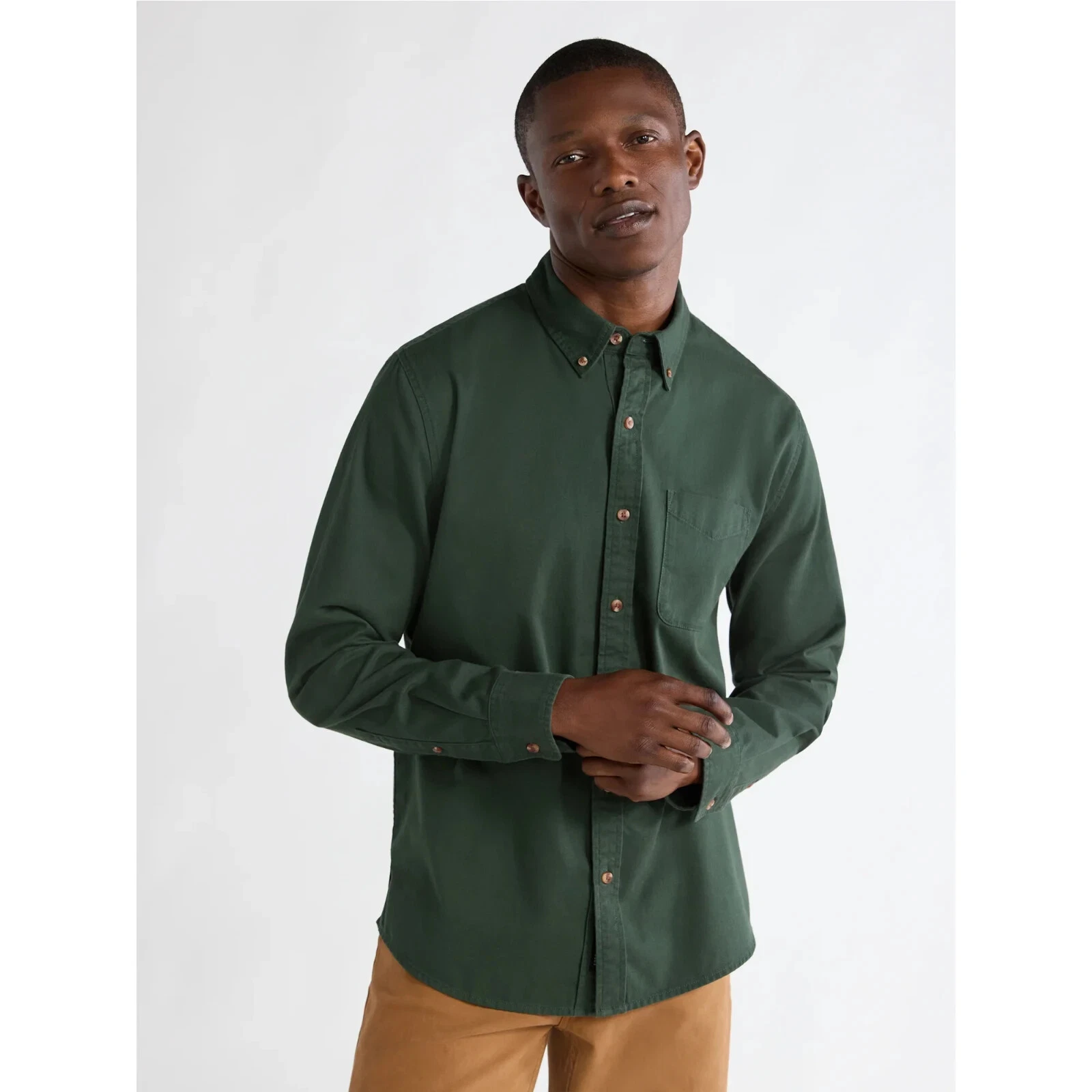 Free Assembly Men’s Single Pocket Cotton Flannel Shirt - Size XL