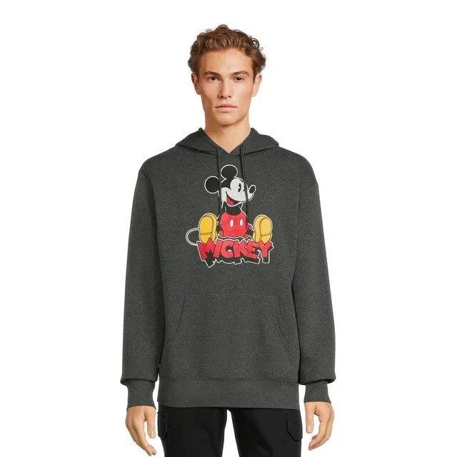 Disney Mickey Mouse Men's and Big Men's Graphic Hoodie with Long Sleeves - 3XL