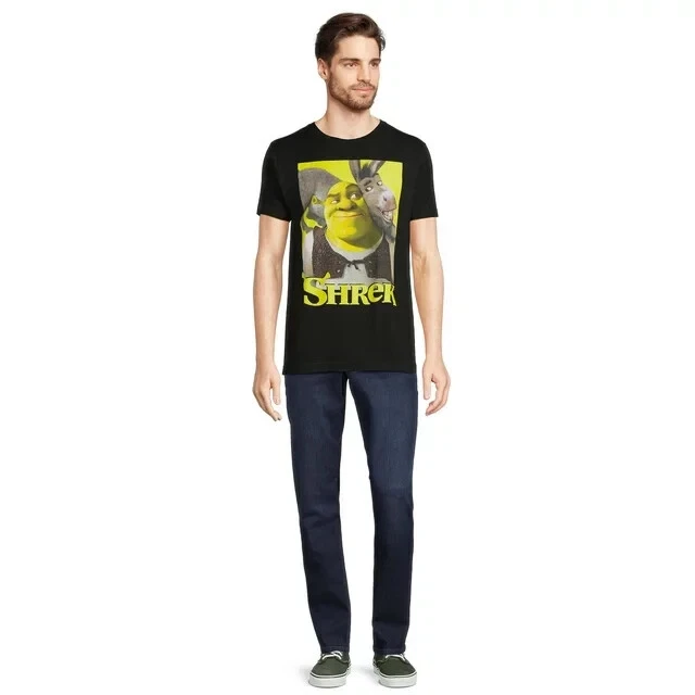 Shrek Men's and Big Men's Graphic Tee with Short Sleeves