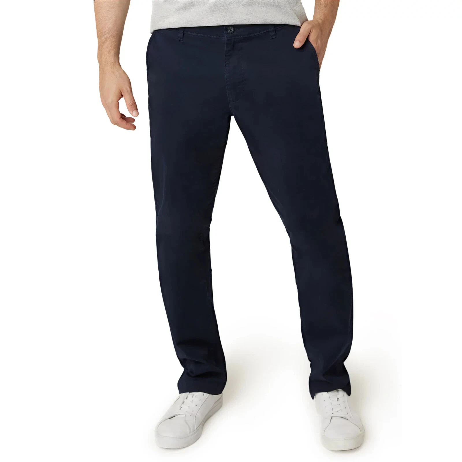 Chaps Men's Classic Stretch Straight Fit Coastland Wash Chino Pant